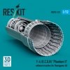 RESKIT RSU72-0231 F-4 (B, C, D, N) Phantom II exhaust nozzles for Hasegawa kit (3D Printed) 1/72